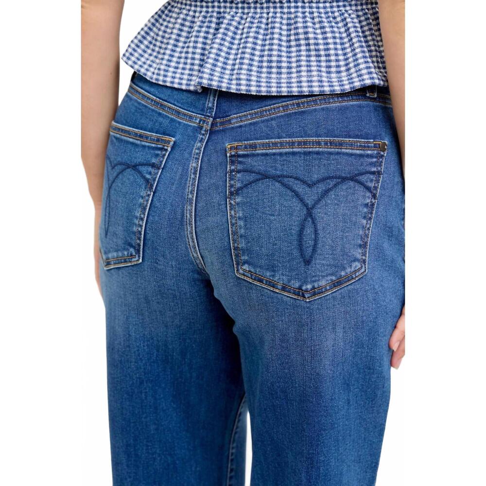 NEW JUDY BLUE high waist wilhelmena baggy fit jeans in dark wash - Picture 9 of 9